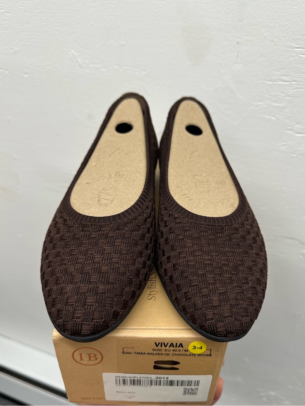 Vivaia Tamia Walker - chocolate woven